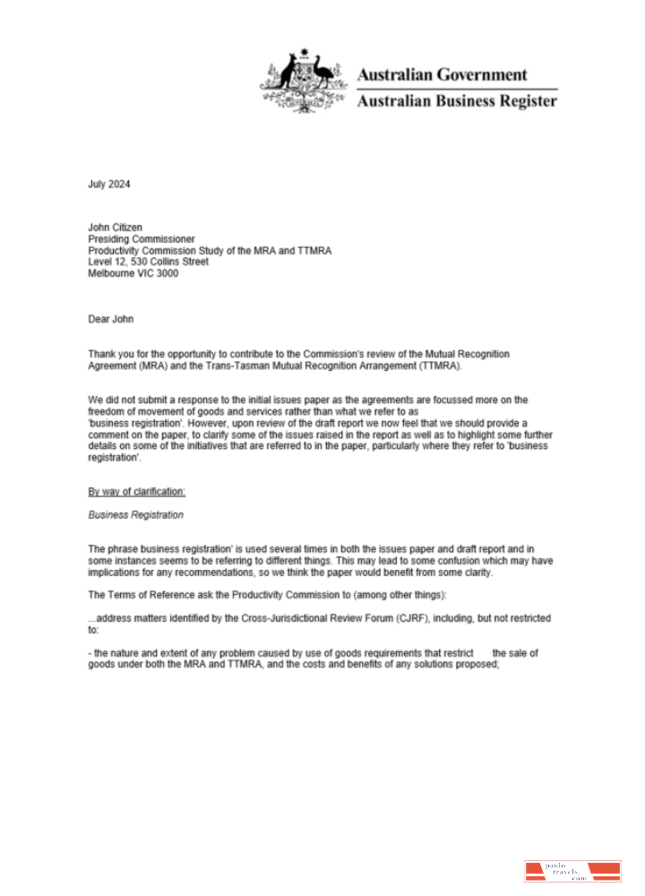 Australia certificate of company registration wordand PDF template